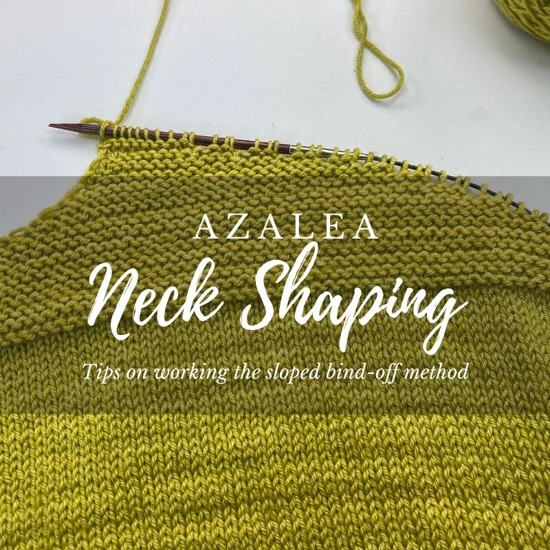Neck Shaping in Azalea – Elizabeth Smith Knits